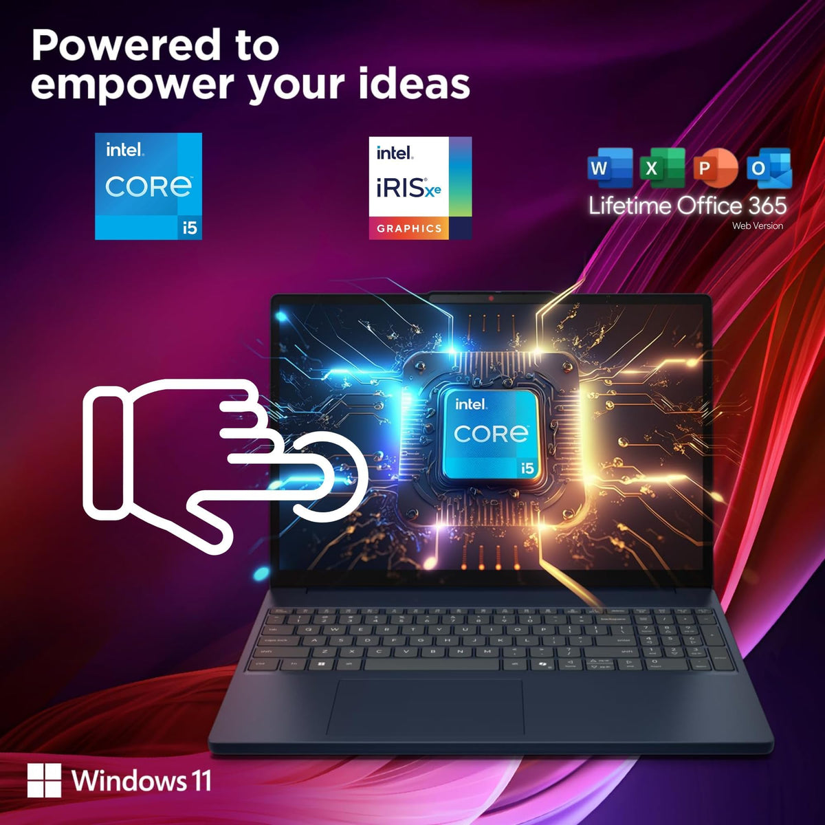 15.6" FHD Touchscreen Laptop, 16GB RAM, 256GB SSD I5528