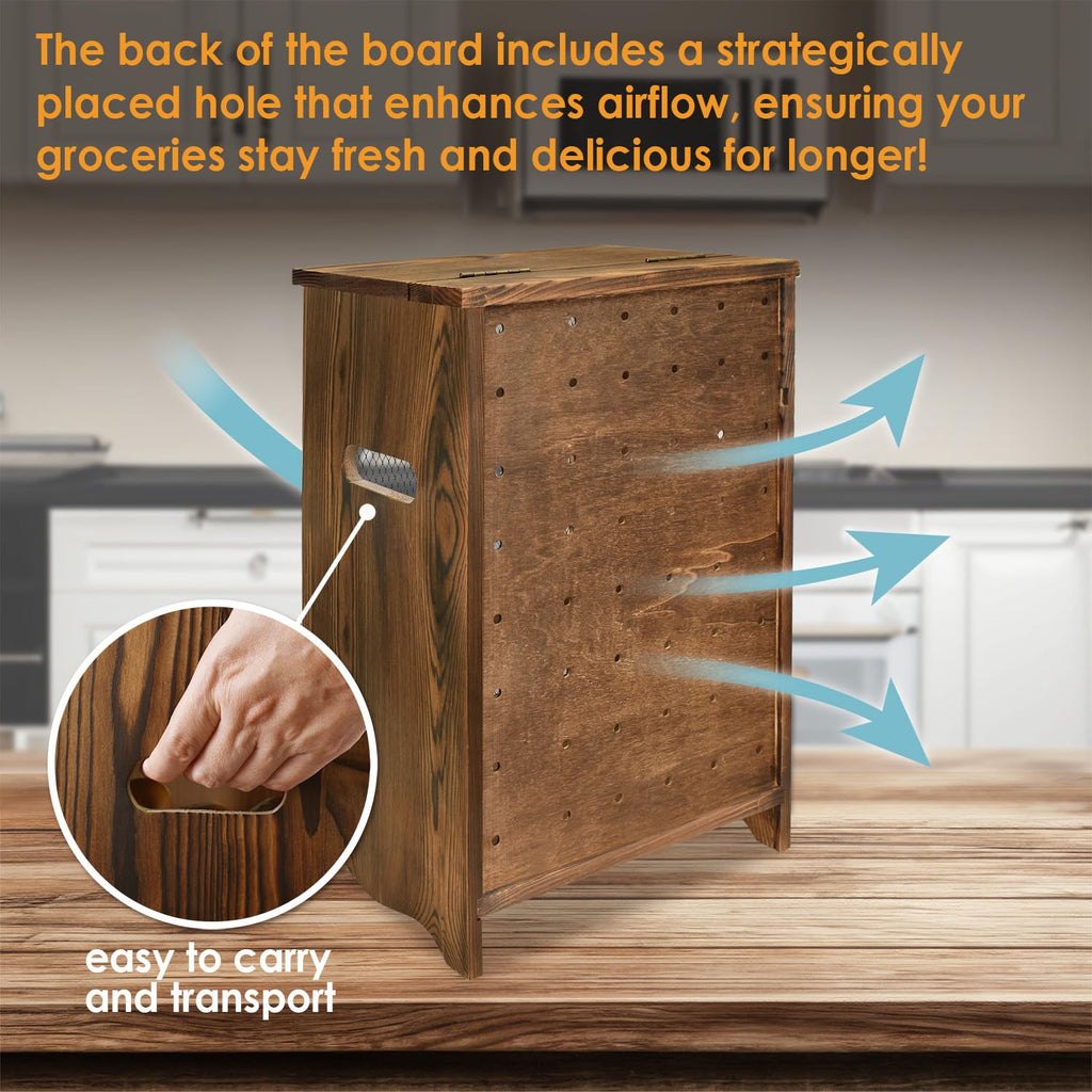 Wood Countertop Potato and Onion Storage Cabinet R343