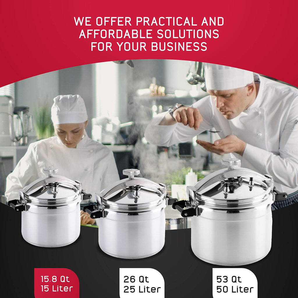 15.8-Quart Aluminum Pressure Cooker N70398