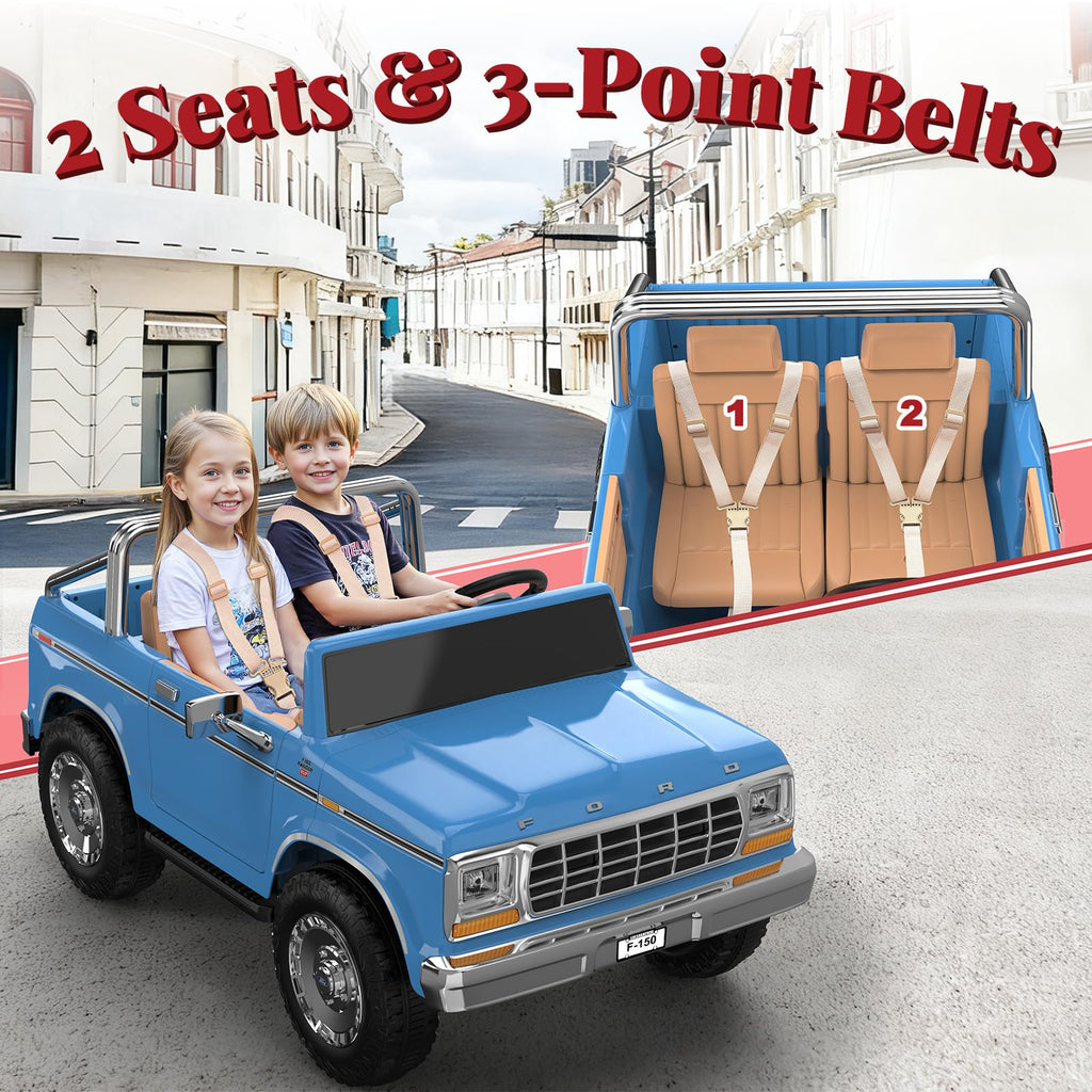 Blue 24V 2 Seater Ride on Car L197196