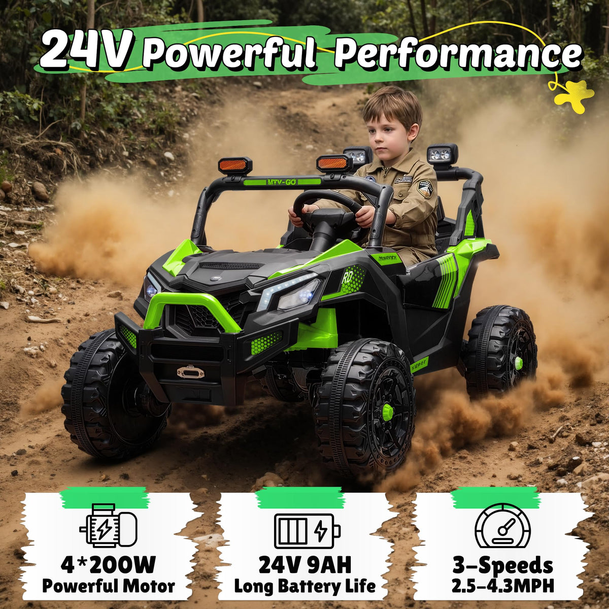 24V 2 Seater Ride on UTV with Remote Control G558892