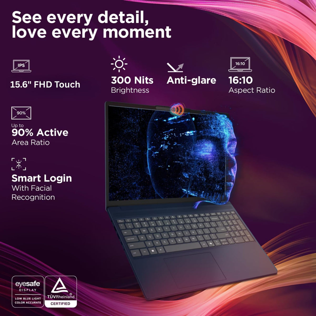 15.6" FHD Touchscreen Laptop, 16GB RAM, 256GB SSD I5528