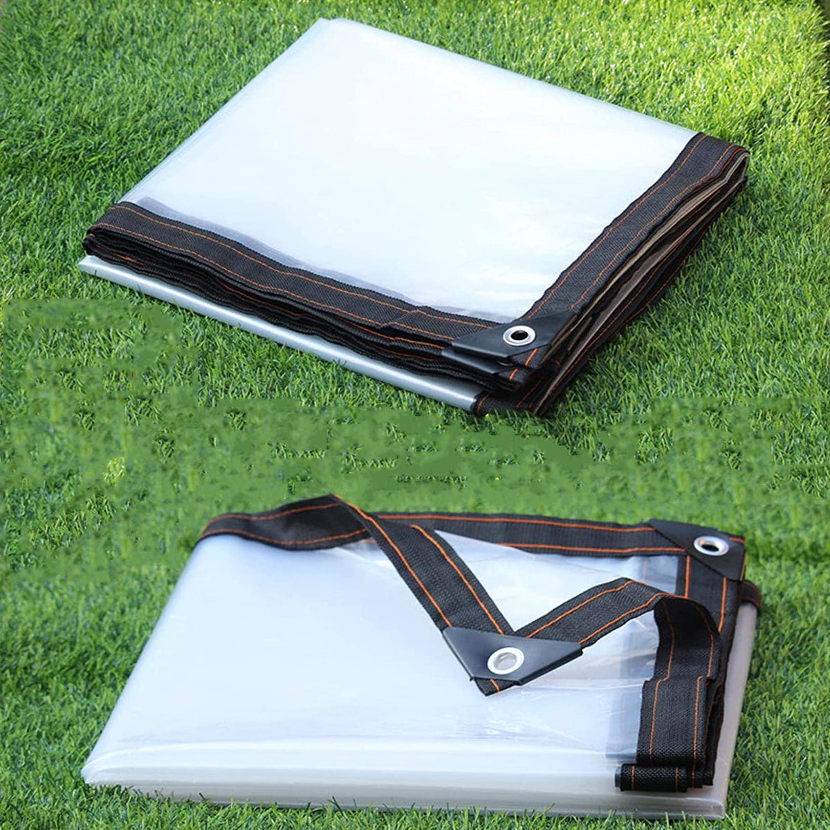 Heavy Duty Waterproof Clear 3x3ft Poly Tarp with Grommets V214067