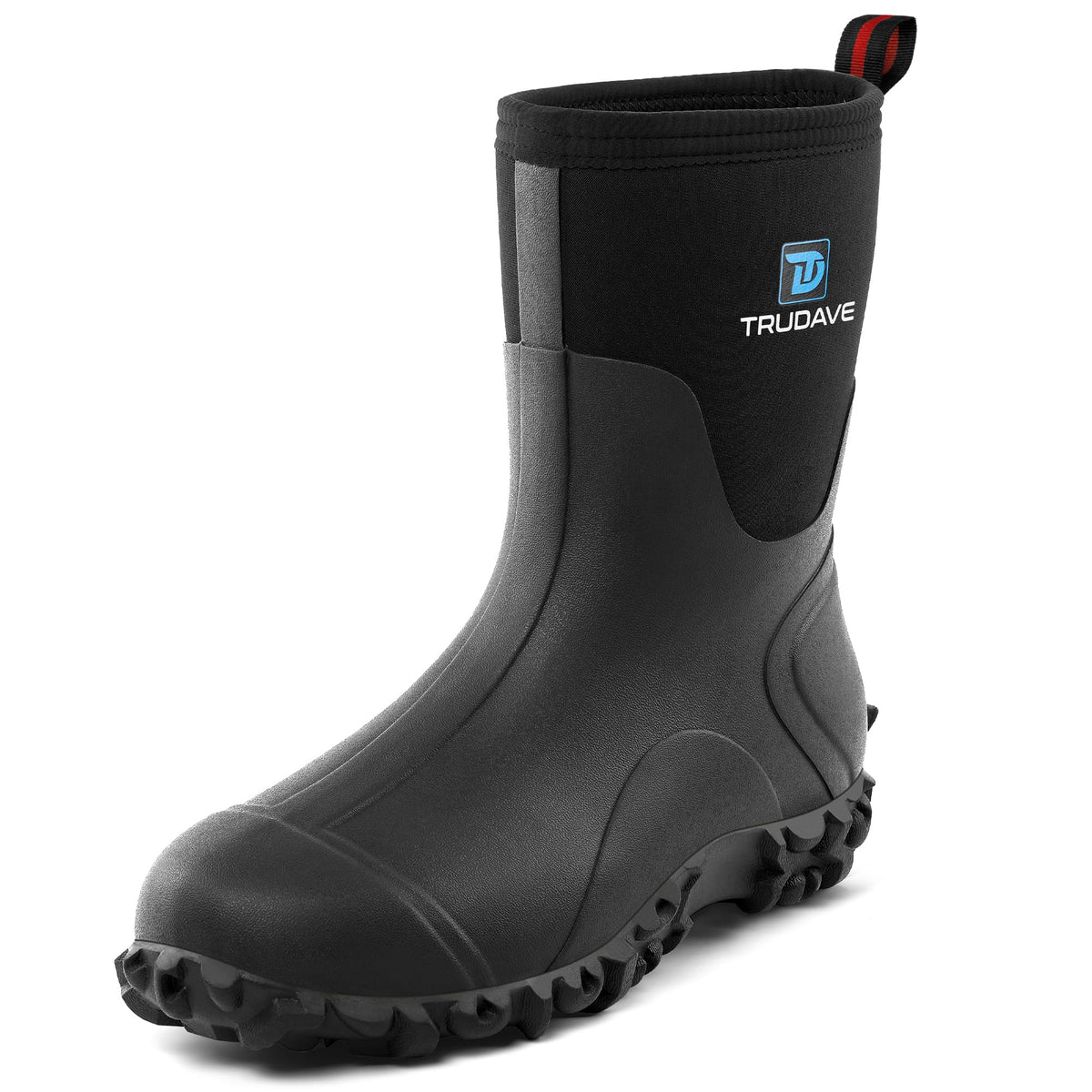 6mm Neoprene Insulated Mid Calf Waterproof Rubber Work Boots L93453