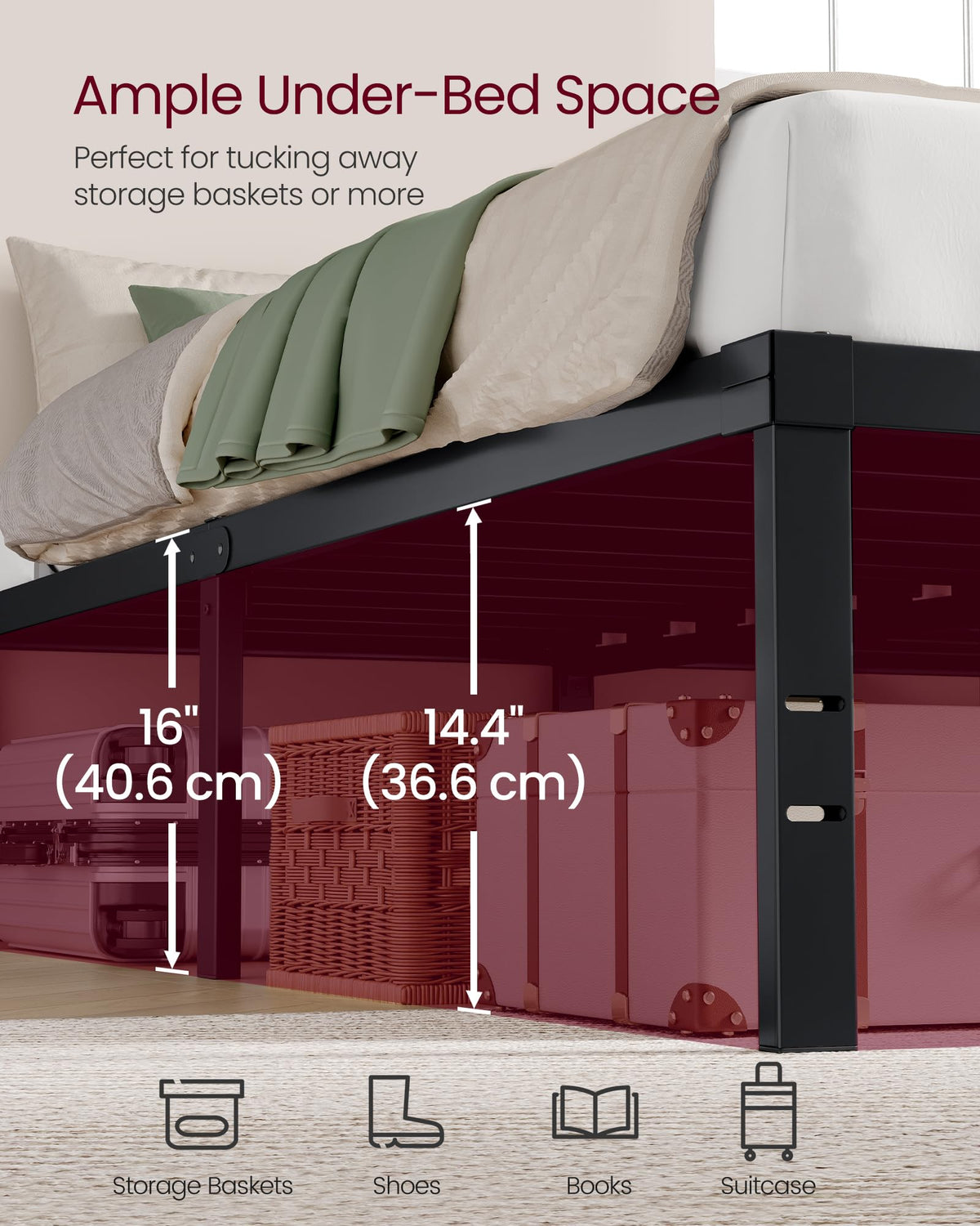 Twin Metal Bed Frame G4564