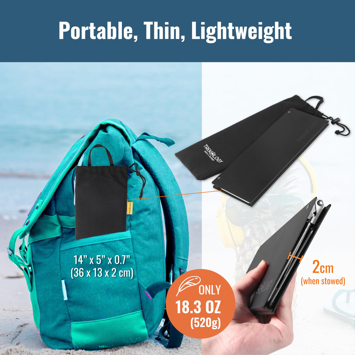Compact Mini Camping Table Folding Black E949