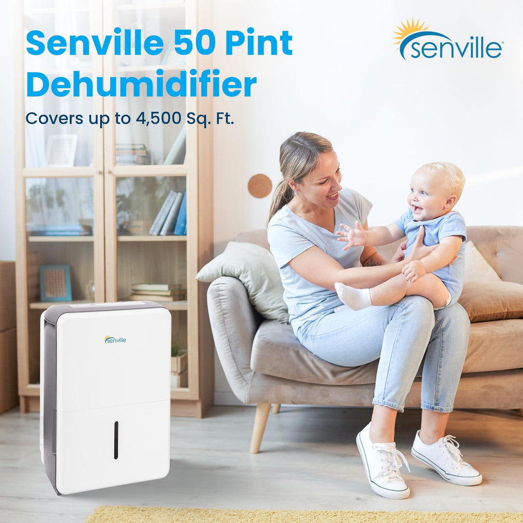 White 50 Pint Dehumidifier J663065