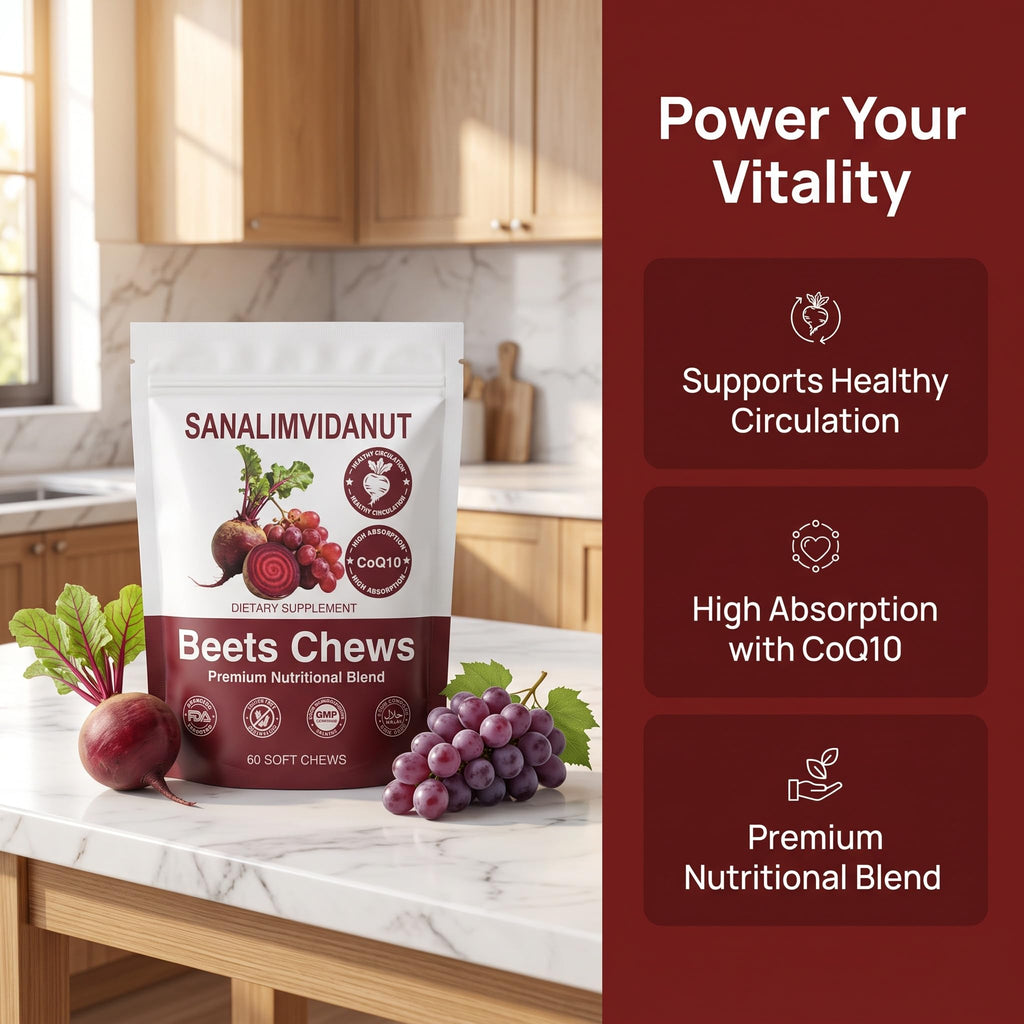 Beets Chews Dietary Supplement, 60 Count B103172
