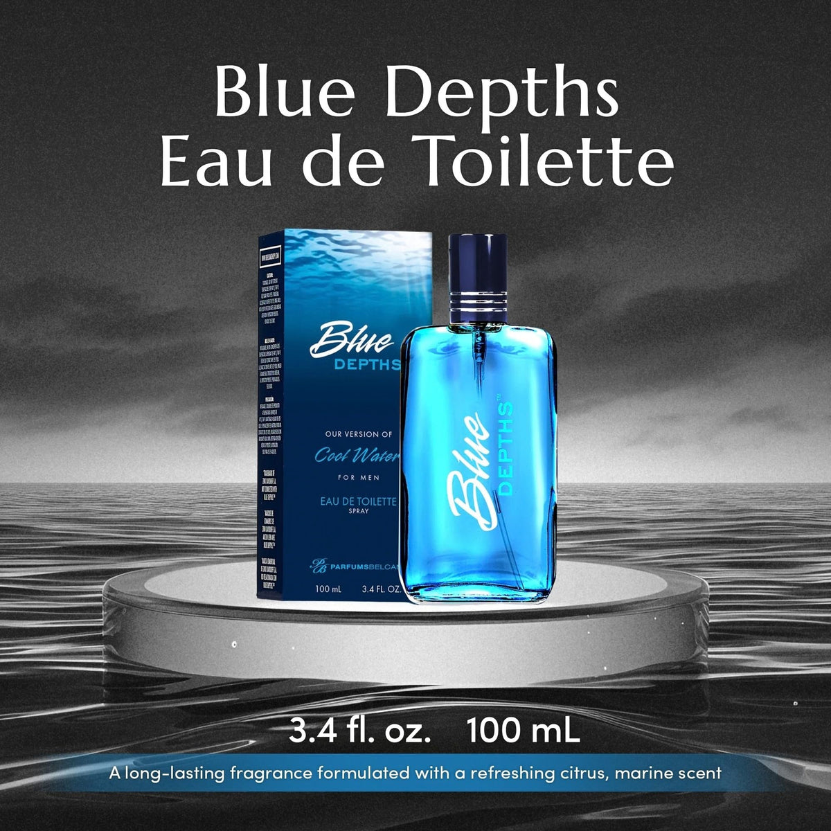 Blue Depths Eau de Toilette Fragrance Spray 3.4 Fl Oz I844