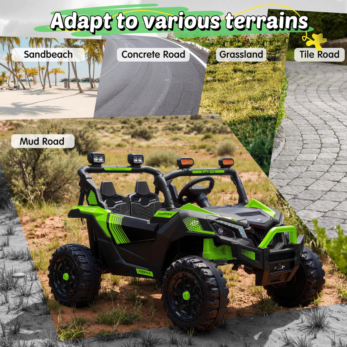 24V 2 Seater Ride on UTV with Remote Control G558892