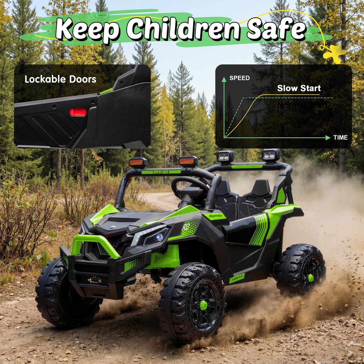 24V 2 Seater Ride on UTV with Remote Control G558892